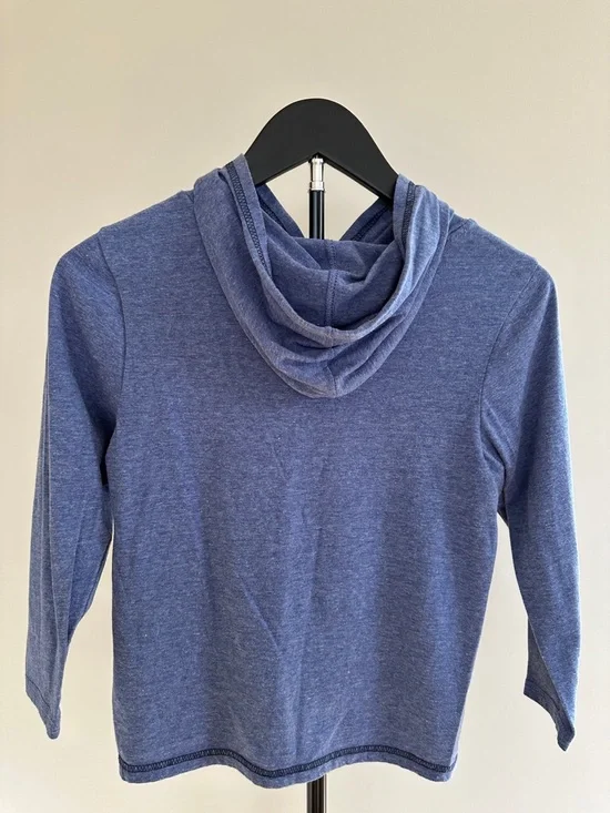 Adirondack Mountains Kids' Long Sleeve Hooded Tee - Blue - Picture 8 of 8